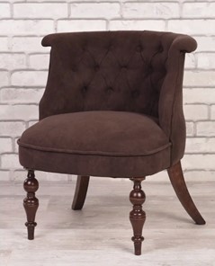 Кресло Бархат (темно-коричневый/темно-коричневый) в Перми