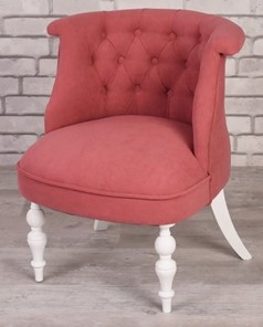 Кресло Элевуд Бархат (ярко-розовый/белый) в Перми