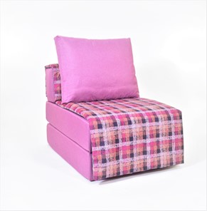 Бескаркасное кресло-кровать КлассМебель Харви, фуксия - квадро в Перми