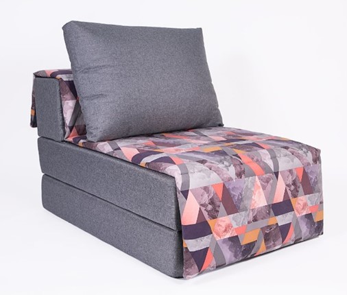 Кресло бескаркасное Харви, серый - сноу манго в Перми - изображение