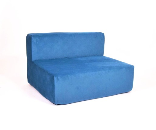 Кресло бескаркасное Тетрис 100х80х60, синий в Перми - изображение