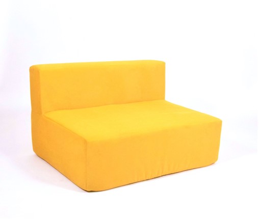 Кресло бескаркасное Тетрис 100х80х60, желтое в Перми - изображение
