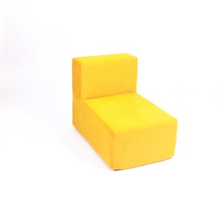 Кресло бескаркасное Тетрис 50х80х60, желтое в Березниках