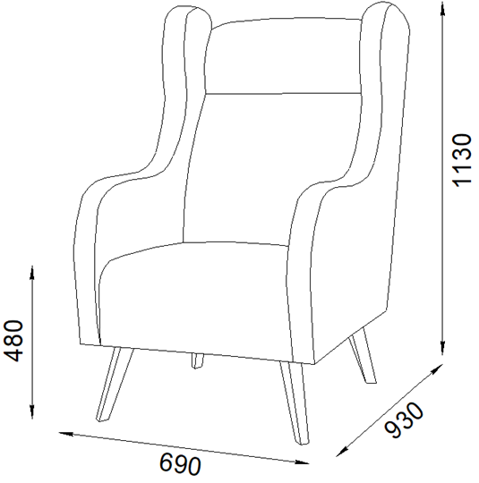 Кресло Брайтон 2 (ППУ) в Перми - изображение 9