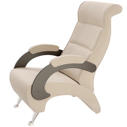 Кресло Ирма 9Д (каркас венге, м/э бежевый) в Перми - изображение