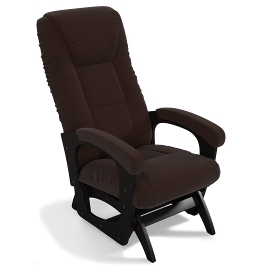 Кресло-качалка Леон маятниковая, ткань AMIGo шоколад 29-Т-Ш в Березниках - изображение 1
