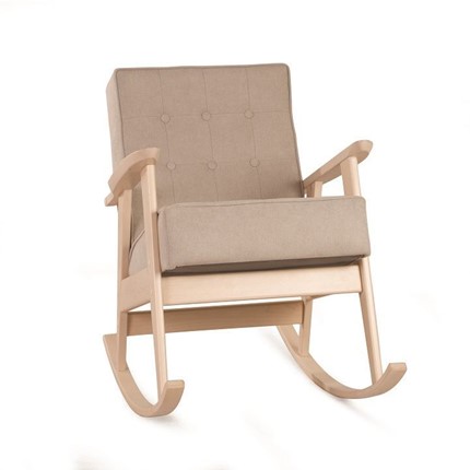 Кресло-качалка Ретро (беленый дуб / 03 - бежевый) в Перми - изображение