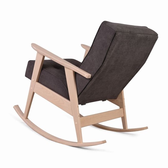 Кресло-качалка Ретро (беленый дуб / 05 - коричневый) в Перми - изображение 2