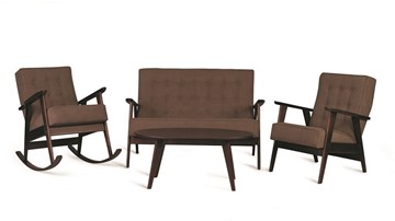 Кресло-качалка Ретро (темный тон / 05 - коричневый) в Перми - предосмотр 2
