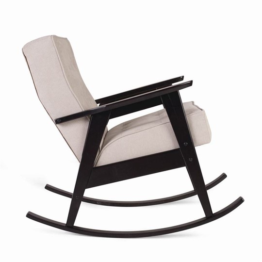 Кресло-качалка Ретро (венге / 02 - светло-серый) в Перми - изображение 1