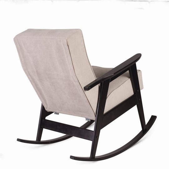 Кресло-качалка Ретро (венге / 02 - светло-серый) в Перми - изображение 2