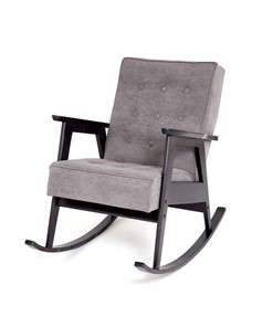 Кресло-качалка Ретро (венге / RS 15 - темно-серый) в Перми - предосмотр