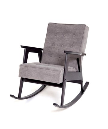 Кресло-качалка Ретро (венге / RS 15 - темно-серый) в Перми - изображение