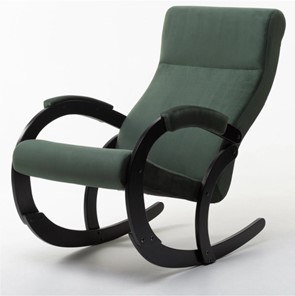 Кресло-качалка в гостиную Корсика, ткань Amigo Green 34-Т-AG в Кунгуре