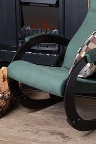 Кресло-качалка в гостиную Корсика, ткань Amigo Green 34-Т-AG в Березниках - предосмотр 6