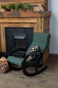 Кресло-качалка в гостиную Корсика, ткань Amigo Green 34-Т-AG в Чайковском - предосмотр 7