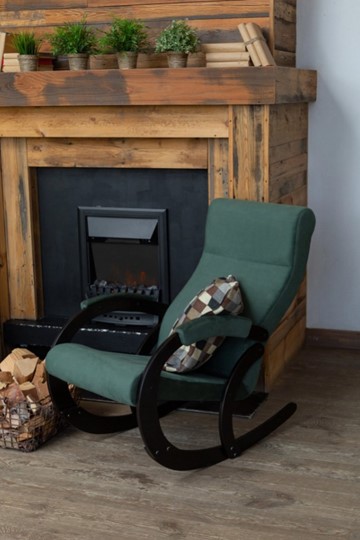 Кресло-качалка в гостиную Корсика, ткань Amigo Green 34-Т-AG в Кунгуре - изображение 7
