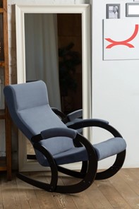 Кресло-качалка в гостиную Корсика, ткань Amigo Navy 34-Т-AN в Перми - предосмотр 8
