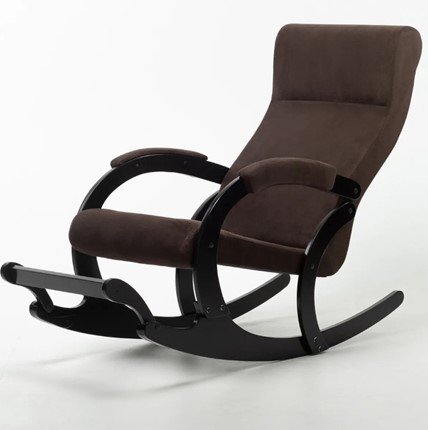 Кресло-качалка в гостиную Марсель, ткань Amigo Coffee 33-Т-AC в Перми - изображение