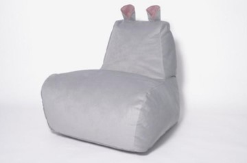 Кресло-мешок Бегемот серый в Перми