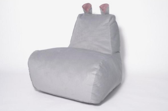 Кресло-мешок Бегемот серый в Перми - изображение