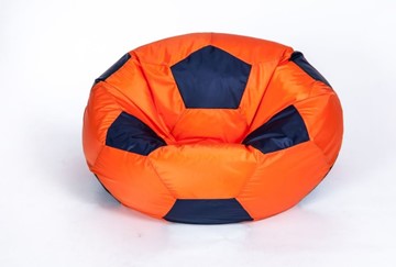 Кресло-мешок Мяч большой, оранжево-черный в Соликамске