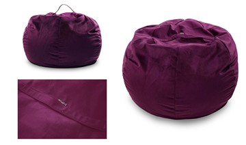 Кресло-мешок Орбита, велюр, фиолетовый в Перми - предосмотр 2