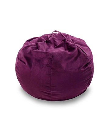 Кресло-мешок Орбита, велюр, фиолетовый в Перми - изображение