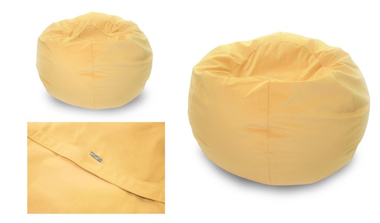 Кресло-мешок Орбита, велюр, лимон в Перми - изображение 2