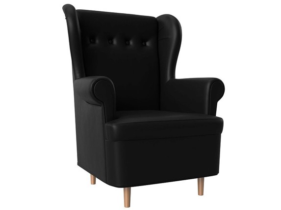 Кресло для отдыха Торин, черный (Экокожа) в Перми - изображение
