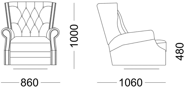 Кресло на ножках Освальд в Березниках - изображение 4