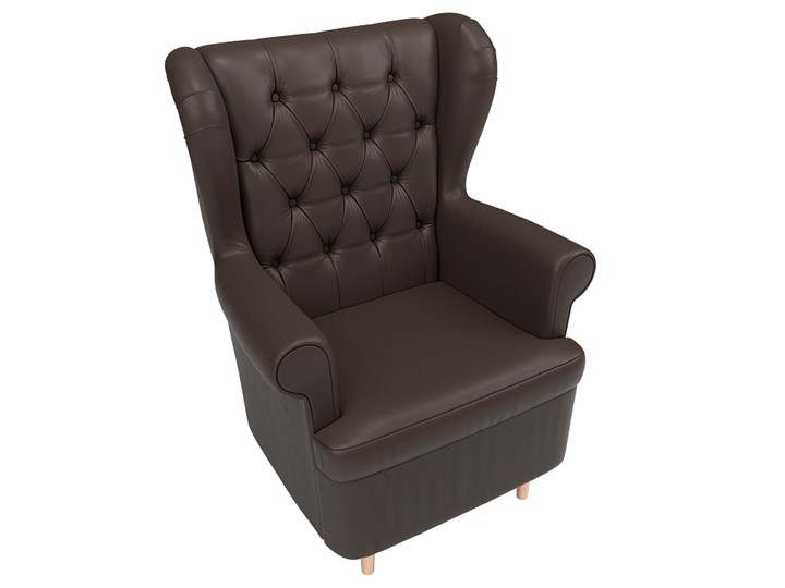 Кресло для отдыха Торин Люкс, Коричневый (Экокожа) в Перми - изображение 4