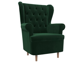 Кресло на ножках Торин Люкс, Зеленый (Велюр) в Перми