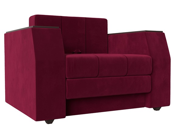 Раскладное кресло Атлантида, Бордовый (Микровельвет) в Перми - изображение