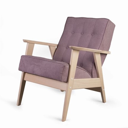 Кресло Ретро (беленый дуб / RS 12 - розовый) в Перми - изображение