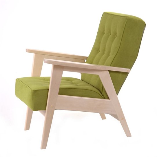 Кресло Ретро (беленый дуб / RS 20 - Лайм) в Перми - изображение 1