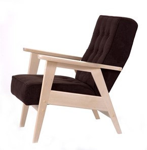 Кресло Ретро (беленый дуб / RS 32 - коричневый) в Перми - предосмотр 1