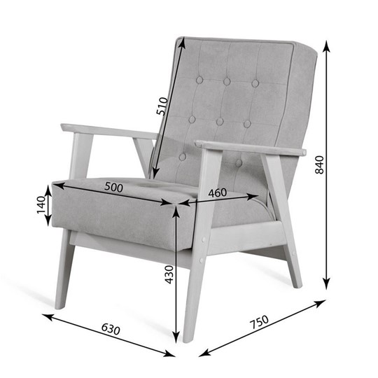 Кресло Ретро (венге / RS29 - бирюзовый) в Перми - изображение 2