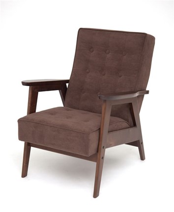 Кресло Ретро (темный тон / RS32 - коричневый) в Перми - изображение
