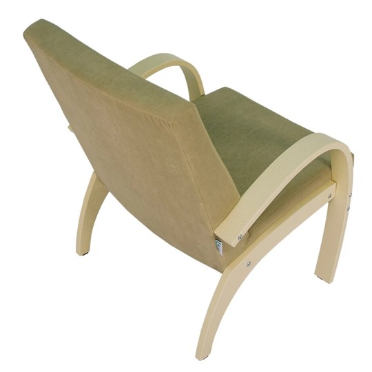 Кресло Денди шпон, ткань ультра санд, каркас дуб шампань шпон в Перми - изображение 2