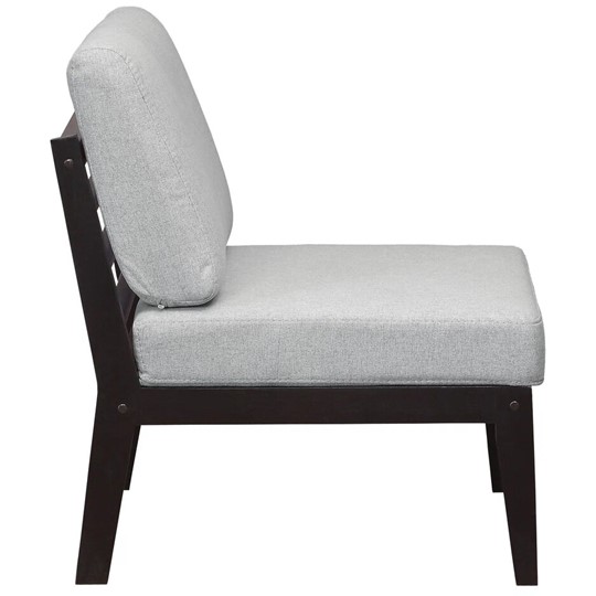 Мягкое кресло Массив мягкое, ткань серый, каркас венге в Перми - изображение 2