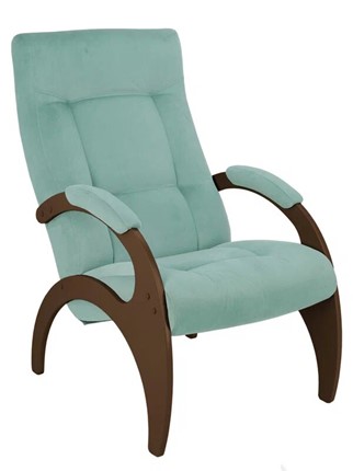 Кресло в гостиную  Пири (ткань мята, каркас орех) в Перми - изображение