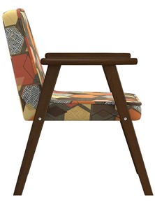 Кресло в гостиную  Ретро ткань геометрия коричневый, каркас орех в Перми - предосмотр 3