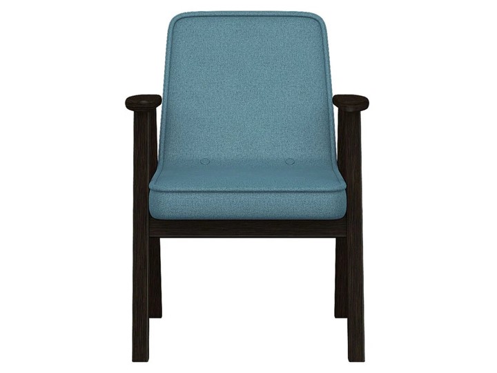 Мягкое кресло Ретро ткань голубой, каркас венге в Перми - изображение 5