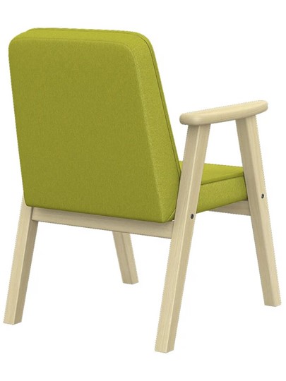 Кресло в гостиную  Ретро ткань лайм, каркас лак в Перми - изображение 2