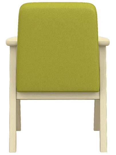 Кресло в гостиную  Ретро ткань лайм, каркас лак в Перми - изображение 4