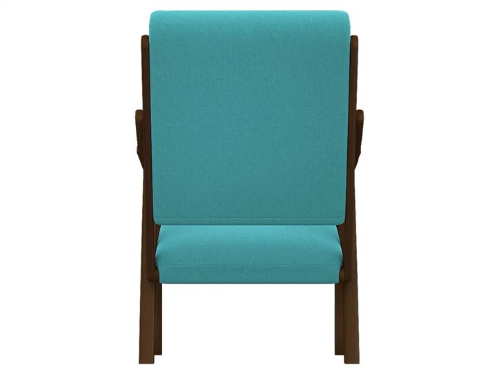 Кресло в гостиную  Вега 10 ткань бирюза, каркас орех в Перми - изображение 4