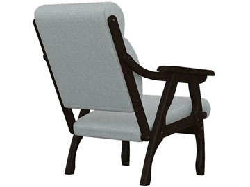 Мягкое кресло Вега 10 ткань серый, каркас венге в Перми - предосмотр 2