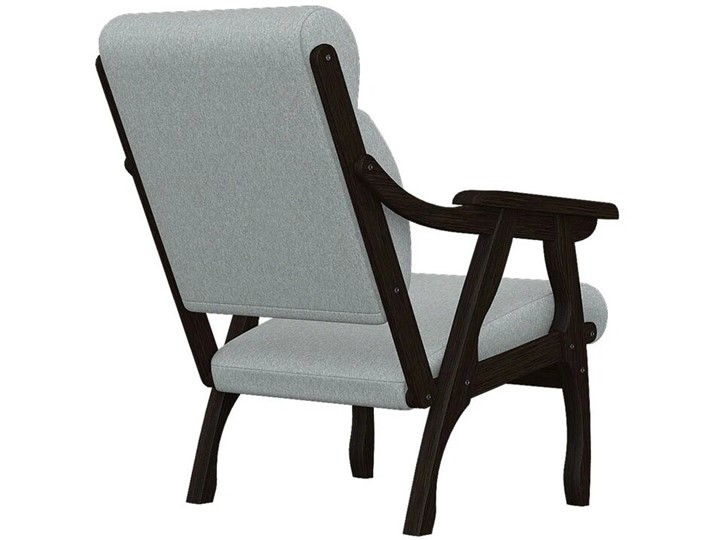 Мягкое кресло Вега 10 ткань серый, каркас венге в Перми - изображение 2
