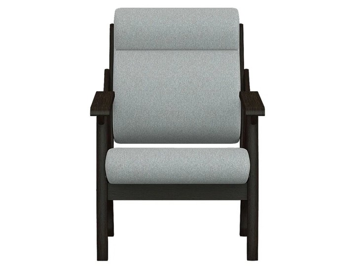 Мягкое кресло Вега 10 ткань серый, каркас венге в Перми - изображение 4